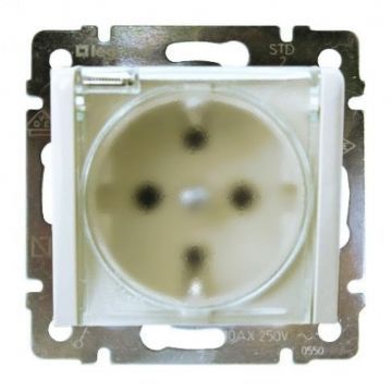 Розетка влагозащищенная IP44 Legrand Valena 774220 (белая)