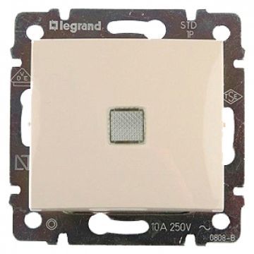 Переключатель одноклавишный с подсветкой Legrand Valena 774326 (слоновая кость)