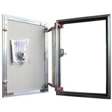 Люк ревизионный под плитку алюминиевый Практика EuroFormat-R, 40х80 см