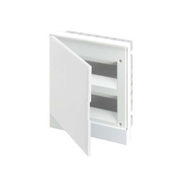 Бокс в нишу ЩРв-П 16М белая дверь Basic E (с клеммами) ABB