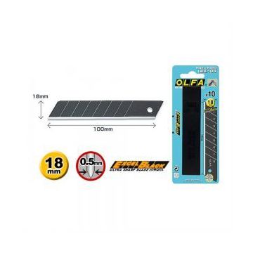 Лезвие OLFA BLACK MAX сегментированное 18х100х0,5мм, 10 шт