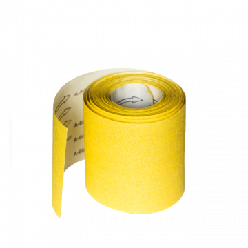 Шкурка шлифовальная желтая RemoColor ЗР60 115x5000мм (для терки грубая) Шкурка шлифовальная желтая RemoColor ЗР60 115x5000мм (для терки грубая)