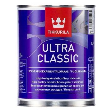 Краска для деревянных фасадов Tikkurila Ultra Classic / Ультра Классик 0,9л