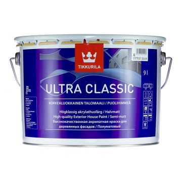Краска для деревянных фасадов Tikkurila Ultra Classic / Ультра Классик 9л