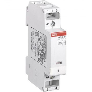 Контактор модульный ABB ESB-20-20 220В, номинальный ток 20А Контактор модульный ABB ESB-20-20 220В, номинальный ток 20А