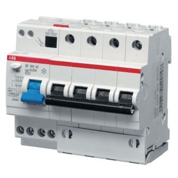 Автомат дифференциальный ABB DS204 C10 30мА, номинальный ток 10А Автомат дифференциальный ABB DS204 C10 30мА, номинальный ток 10А