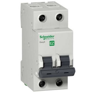 Выключатель автоматический 2P Schneider Electric Easy 9, номинал 63А, тип C Выключатель автоматический 2P Schneider Electric Easy 9, номинал 63А, тип C