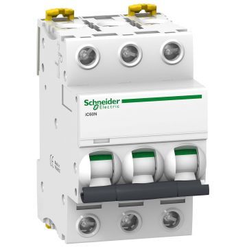 Выключатель автоматический 3P Schneider Electric Acti 9 iC60N, номинал 13А, тип C Выключатель автоматический 3P Schneider Electric Acti 9 iC60N, номинал 13А, тип C