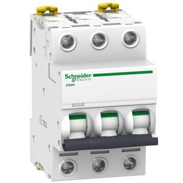 Выключатель автоматический 3P Schneider Electric Acti 9 iC60N, номинал 40А, тип C Выключатель автоматический 3P Schneider Electric Acti 9 iC60N, номинал 40А, тип C