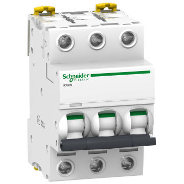 Выключатель автоматический 3P Schneider Electric Acti 9 iK60, номинал 20А, тип C Выключатель автоматический 3P Schneider Electric Acti 9 iK60, номинал 20А, тип C
