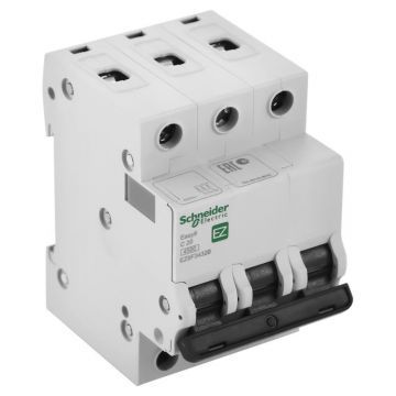 Выключатель автоматический 3P Schneider Electric Easy 9, номинал 50А, тип C