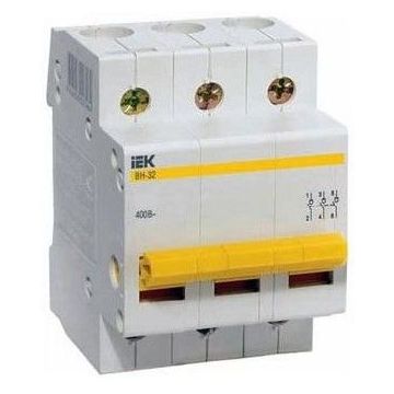Выключатель нагрузки IEK ВН-32, 3х-полюсный 100А Выключатель нагрузки IEK ВН-32, 3х-полюсный 100А