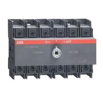 Выключатель нагрузки реверсивный ABB OT100F3C, 3х-полюсный 100А Выключатель нагрузки реверсивный ABB OT100F3C, 3х-полюсный 100А