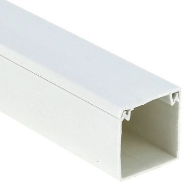Кабель-канал с двойным замком EKF-Plast Proxima 40х40 мм (белый), длина 2 м