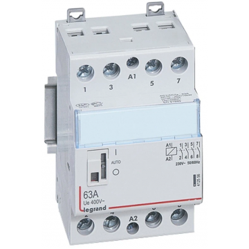 Контактор Legrand 412556 4P 4НО, номинальный ток 63 А Контактор Legrand 412556 4P 4НО, номинальный ток 63 А