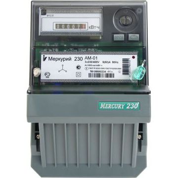 Счетчик электроэнергии трехфазный однотарифный Инкотекс Меркурий 230 AM-01