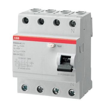 УЗО 4х-полюсное ABB FH204 АС 40/0.03, номинальный ток 40А