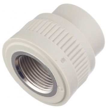 Муфта полипропиленовая комбинированная FV Plast, диаметр 25х3/4