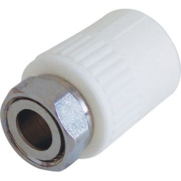 Муфта полипропиленовая с накидной гайкой Kalde 3222-tun-321000, диаметр 32x1