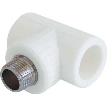 Тройник полипропиленовый комбинированный Kalde 3222-tmo-250b25, диаметр 25x1/2 Тройник полипропиленовый комбинированный Kalde 3222-tmo-250b25, диаметр 25x1/2