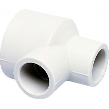 Тройник полипропиленовый переходной с двух сторон Ekoplastik, диаметр 32x25x25 мм
