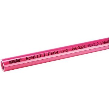 Труба из сшитого полиэтилена Rehau Rautitan Pink, диаметр 32 мм