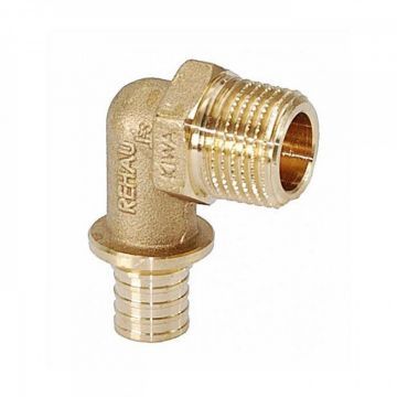 Угольник переходной латунный с наружной резьбой Rehau 25-R 3/4" Угольник переходной латунный с наружной резьбой Rehau 25-R 3/4"