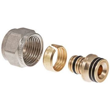 Соединитель латунный коллекторный обжимной Valtec, 16х1/2