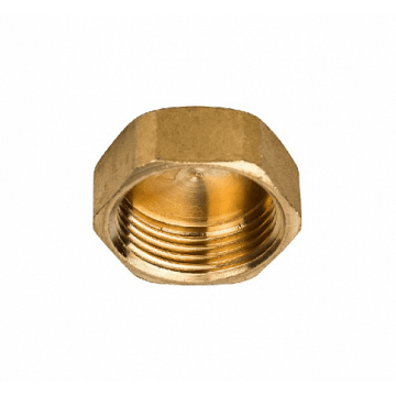 Заглушка латунная 1/4", внутренняя резьба Заглушка латунная 1/4", внутренняя резьба