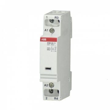 Контактор модульный ABB ESB-20-11 220В, номинальный ток 20А Контактор модульный ABB ESB-20-11 220В, номинальный ток 20А