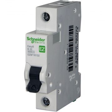 Выключатель автоматический 1P Schneider Electric Easy 9, номинал 16А, тип C Выключатель автоматический 1P Schneider Electric Easy 9, номинал 16А, тип C