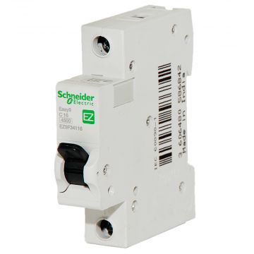 Выключатель автоматический 1P Schneider Electric Easy 9, номинал 20А, тип C Выключатель автоматический 1P Schneider Electric Easy 9, номинал 20А, тип C
