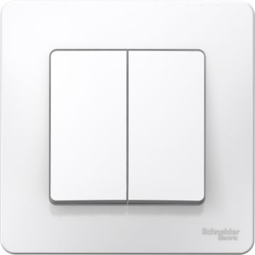 Выключатель встраиваемый двухклавишный Schneider Electric Blanca BLNVS006501 (белый) Выключатель встраиваемый двухклавишный Schneider Electric Blanca BLNVS006501 (белый)