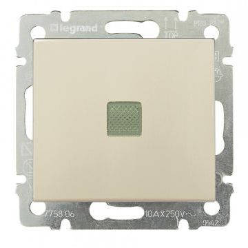 Выключатель встраиваемый одноклавишный с подсветкой Legrand Valena 774310 (слоновая кость) Выключатель встраиваемый одноклавишный с подсветкой Legrand Valena 774310 (слоновая кость)
