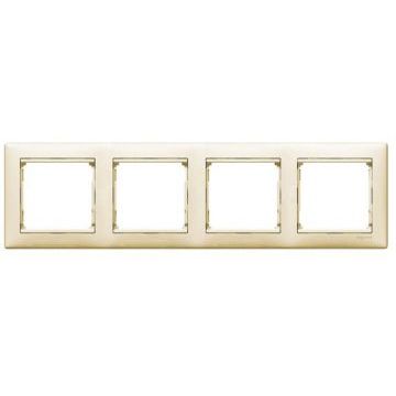 Рамка декоративная четырехместная Legrand Valena 774354 (слоновая кость)