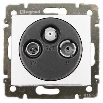 Розетка TV-RD-SAT проходная 14Дб 2400МГц Legrand Valena 774437 (белая) Розетка TV-RD-SAT проходная 14Дб 2400МГц Legrand Valena 774437 (белая)