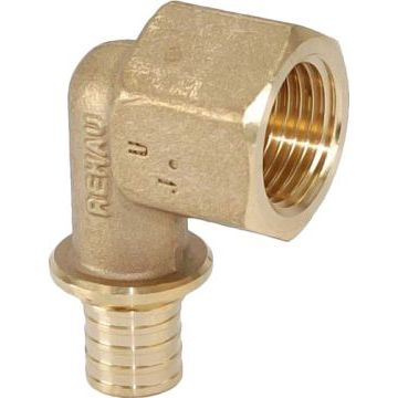 Угольник бронзовый Rehau Rautitan RX, диаметр 20-Rp 1/2" (внутренняя резьба)